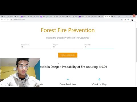 Deploy ML Model On Webpage|Python(Flask)| Forest Fire Prevention Using AI