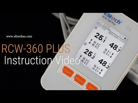 Elitech Wireless Data Logger RCW-360 PLUS Instruction Video