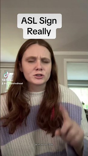 Learn How To Sign "really" in ASL for Beginners | American Sign Language #shorts