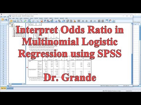 Interpreting Odds Ratio for Multinomial Logistic Regression using SPSS - Nominal and Scale Variables
