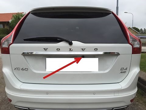 Rear view camera installation