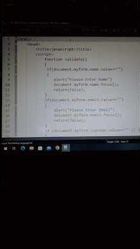 javascript form validation tutorial #coding #javascript #viral