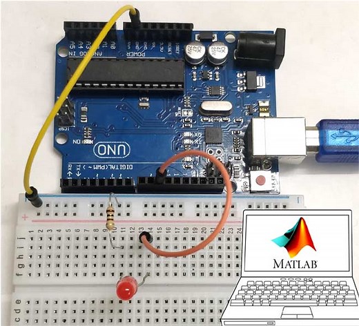 Interfacing Arduino with MATLAB - Blinking LED