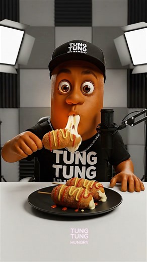 🧀✨ Cheese Pull! Eating Corn Dog Mozzarella | ASMR Mukbang 🌭😋 #shorts