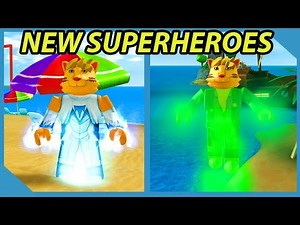 New Superheroes! - Roblox Mad City with my Little Nephew
