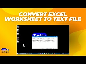 How to Convert an Excel Worksheet to a Text File