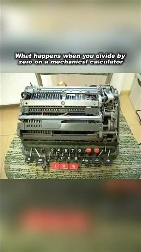 Dividing by Zero on a Mechanical Calculator
