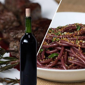 3.7M views · 4K shares | This three-course wine dinner is the perfect Valentine's treat! Learn how to make the perfect steak, pasta, and even ice cream! | Tasty | Facebook