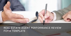Real Estate Agent Performance Review Form Template
