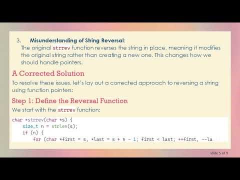 Reversing Strings in C: A Guide to Using Function Pointers Effectively