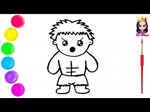 COMO DESENHAR O INCRÍVEL HULK | KAWAII | HULK VINGADORES| MARVEL AVENGERS | INCREDIBLE HULK | PINTAR