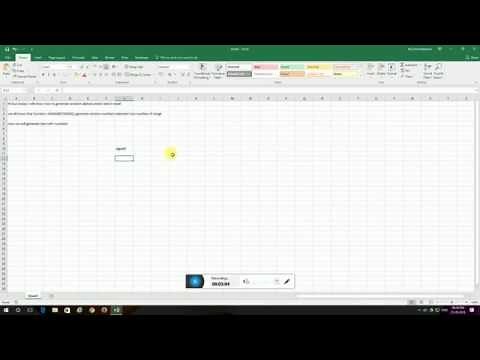 Generate Random Alphanumeric text in Excel