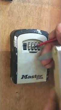 Hoe veilig is een masterlock sleutel kluisje ik heb 1:30 min nodig