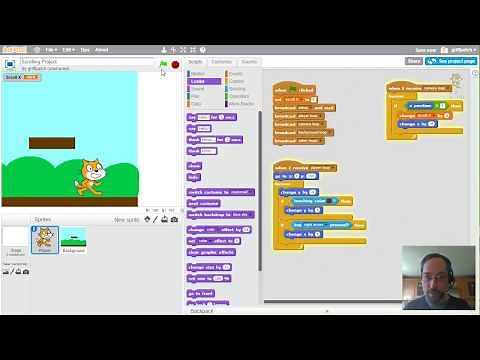 Basic Side Scrolling in Scratch