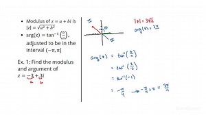 How to Find the Modulus and Argument of a Complex Number | Precalculus | Study.com