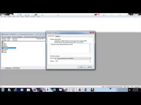 Regression with Interaction of categorical or dummy variables in Eviews using expand command