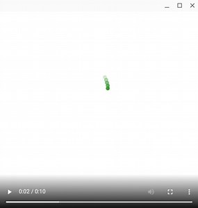 [matplotlib animation] 62. グラフ上にアニメーションの軌跡としてマーカーの残像を表示