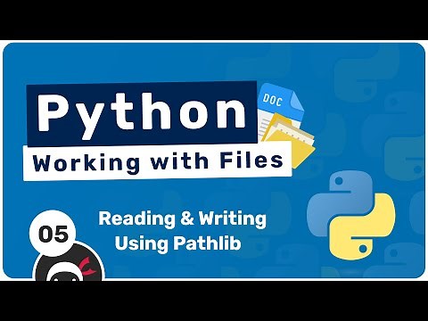 Working with Files in Python #5 - Pathlib to Read & Write Files