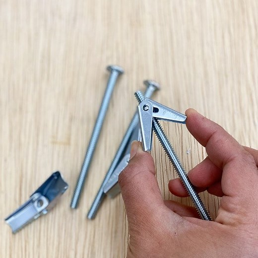 How To Install Toggle Bolts - Step-by-Step - Anika's DIY Life