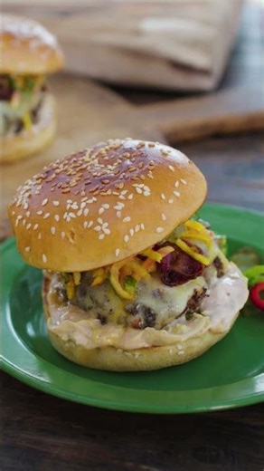 The ULTIMATE BBQ Burger | Jamie x Weber | Recipes in Description!