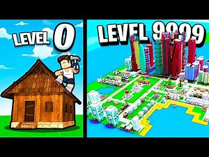 Building Max Level Skyscraper City! - Roblox Tiny Town