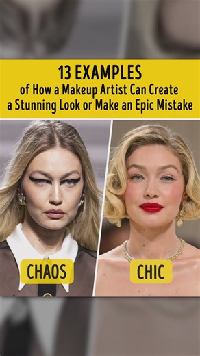 1.7M views · 3.3K reactions | 13 Examples of How a Makeup Artist Can Create a Stunning Look or Make an Epic Mistake | You're Gorgeous | Facebook
