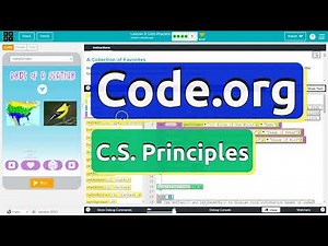 Code.org Lesson 3.5A Lists Practice | Tutorial with Answers | Unit 6 C.S. Principles