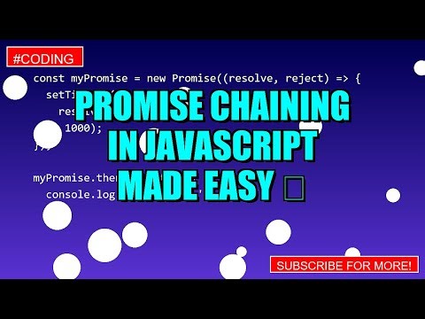 Promise Chaining in javascript Made EASY ✅