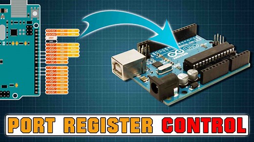 Arduino port register manipulation control tutorial
