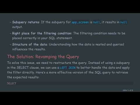 Resolve IS NOT NULL Issues in Big Query Queries