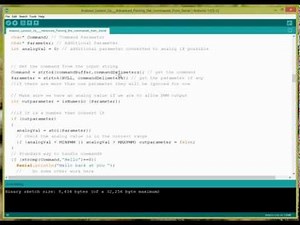Arduino lesson 3A advanced command processing