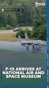 F-15 fighter jet arrives at the Smithsonian Air and Space Museum