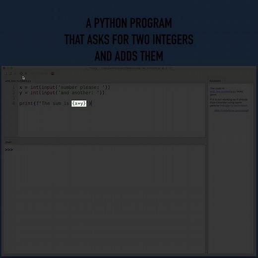 How to Write a Python Program That Asks the User for 2 Integers and Then Adds Them