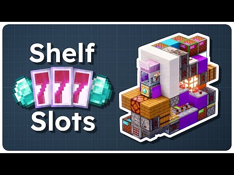 Tiny Shelf Slot Machine 🎰 | Minecraft Java 1.21.10 Redstone Tutorial (with ‪@michael23b‬)