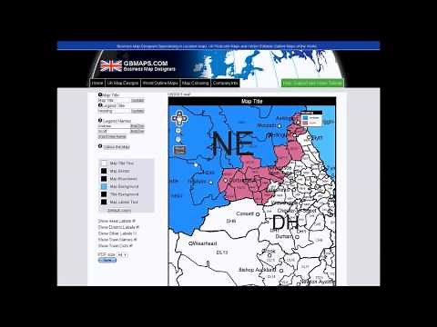 UK Postcode Districts Map Tutorial