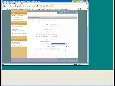 Step-by-step Instructions for Completing the Federal Financial Report (FFR) in eGrants