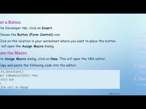 How to Create an Add Button in Excel Using VBA