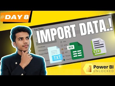How to Connect CSV, Excel & Text Files To Power BI (DAY 8) Step-by-Step #datamindsacademy #day8