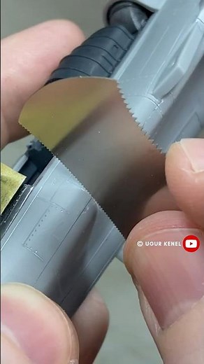 Re-Scribing Panel Lines of Rafale Plastic Model Aircraft #miniature #plasticmodel #scalemodel