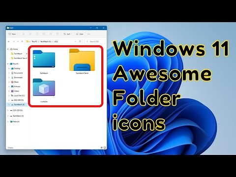 How to make custom Folder icons on Windows 11 - Customize Folder icons on Windows 11