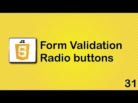 JavaScript beginner tutorial 31 - radio buttons