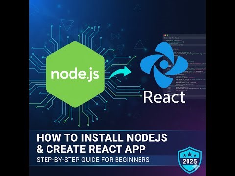 How to Install Node.js & Create React App | Step-by-Step Guide for Beginners (2025)