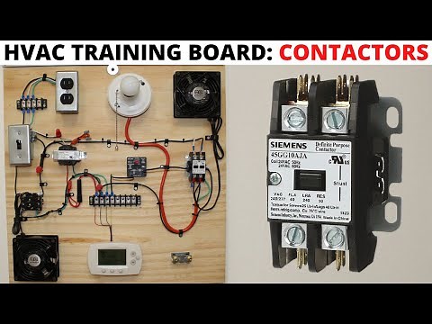 HVAC Training Board: How To Troubleshoot A Contactor (Electrical Training Board/2 Pole Contactors)