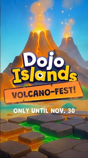 Volcano Fest is here! 🔥New zones, rising lava, and limited Lava Blocks. Play at DojoIslands.com!