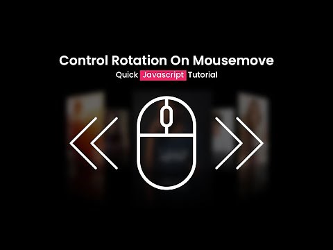 Control Image Rotation On Mousemove using Vanilla Javascript | Html CSS