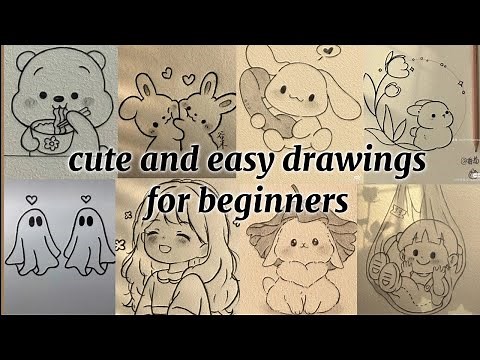 easy drawings for beginners | part-1 | cute simple drawings l drawing ideas 💡