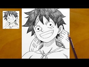 How to Draw Luffy Step by Step || Easy Anime Drawing || One Piece Sketch Tutorial