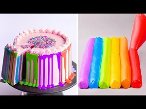 Awesome Rainbow Cake Decorating Ideas | Most Beautiful Colorful Cake Tutorials | Perfect Cake Recipe