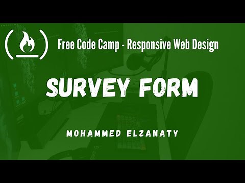 freeCodeCamp - Build a Survey Form [solution] | Learn HTML & CSS by Practice for Begineer