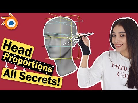 How To Sculpt A Head in Blender For Beginners + Correct Head Proportions